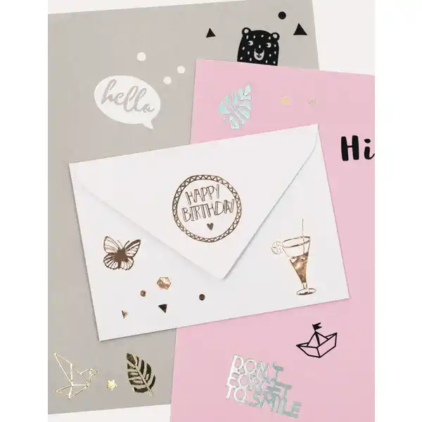 Sticker-Sortiment, 10 Pack sortiert