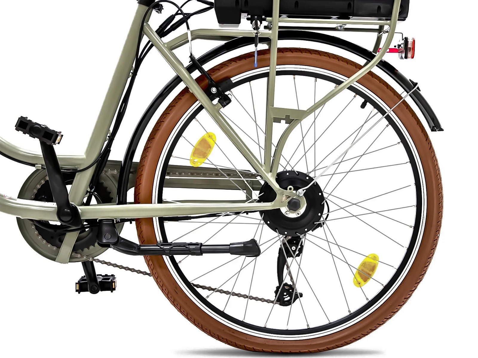 Villette Vintage retro elektrische fiets - Green