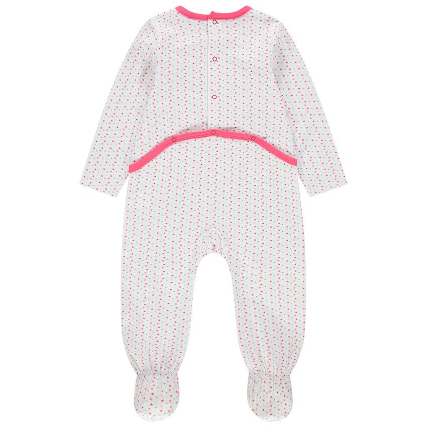 Dors-bien en jersey print Minnie à paillettes Disney - Blanc