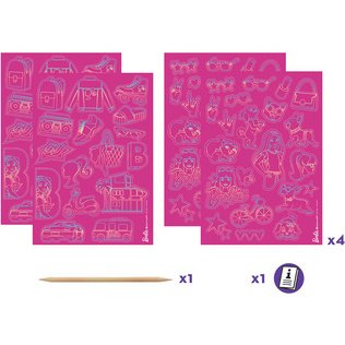 Creativ Sticker à gratter SCRATCHING STICKER Barbie