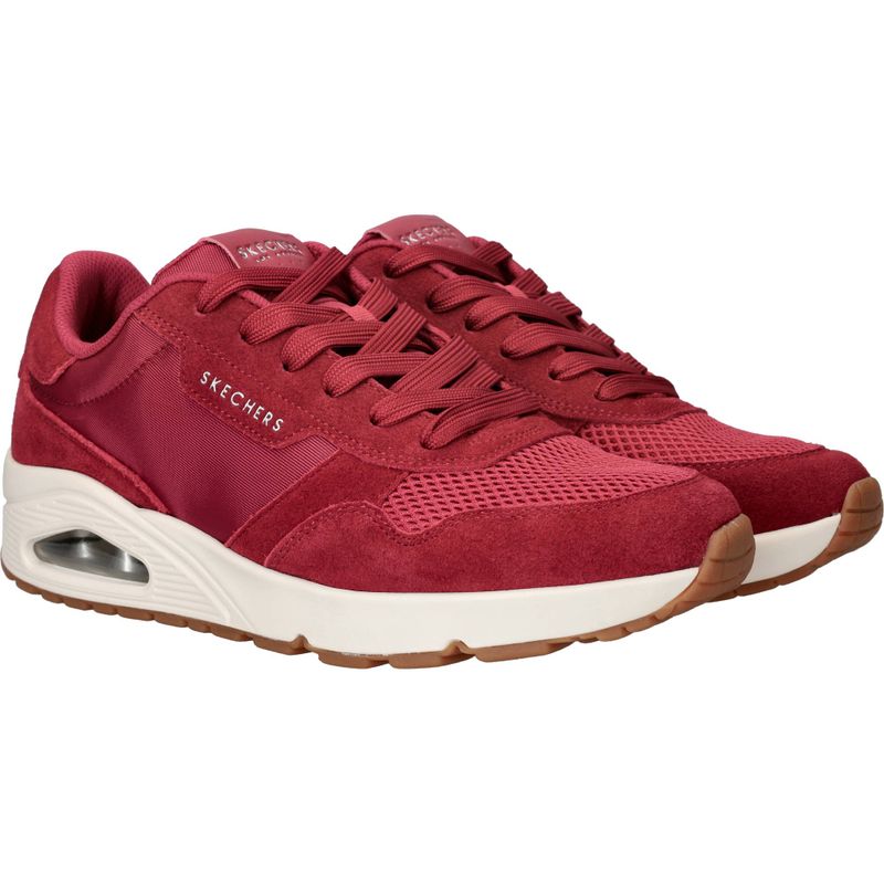Skechers Uno Vintage Air Sneakers Rood Heren