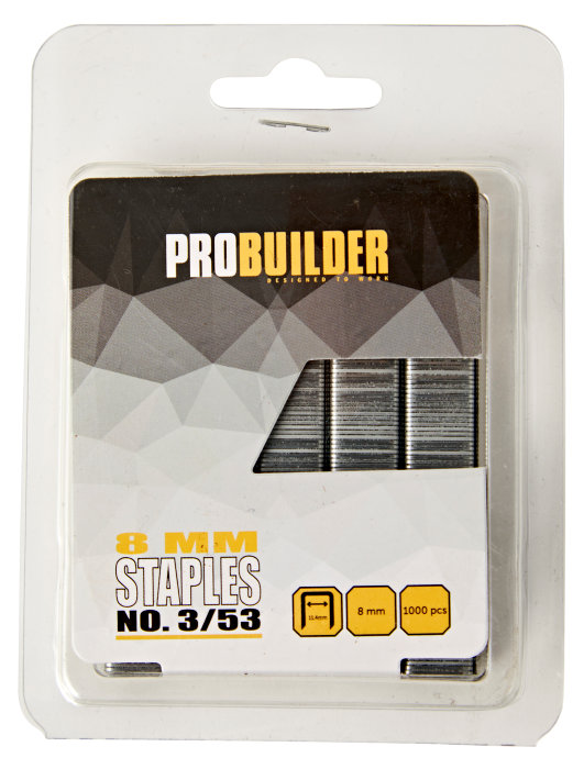 Hæfteklammer 8 mm nr. 53 1000 stk. - Probuilder