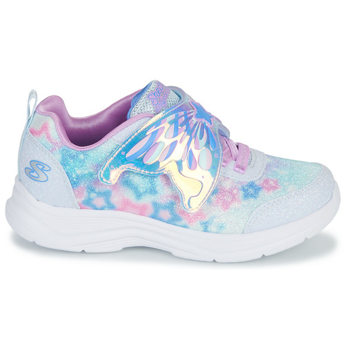 Skechers - GLIMMER KICKS - Argenté / Rose / LED