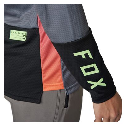 Maillot Manches Longues Fox Defend Race Femme Gris