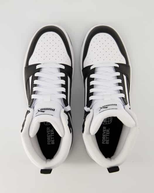 Puma Rebound V6 Mid Jr. Schnürschuhe in Weiß