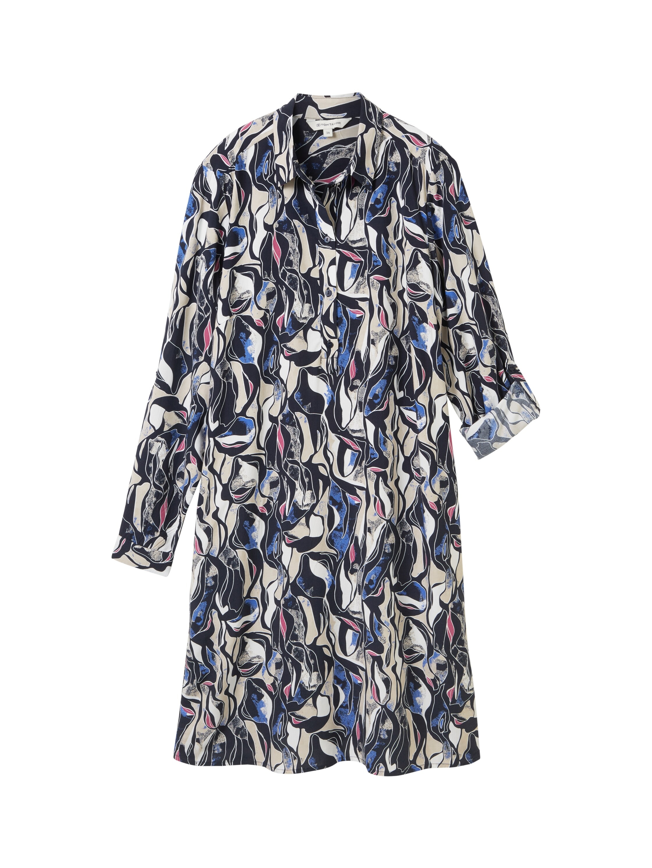 TOM TAILOR Blusenkleid mit Allover-Print