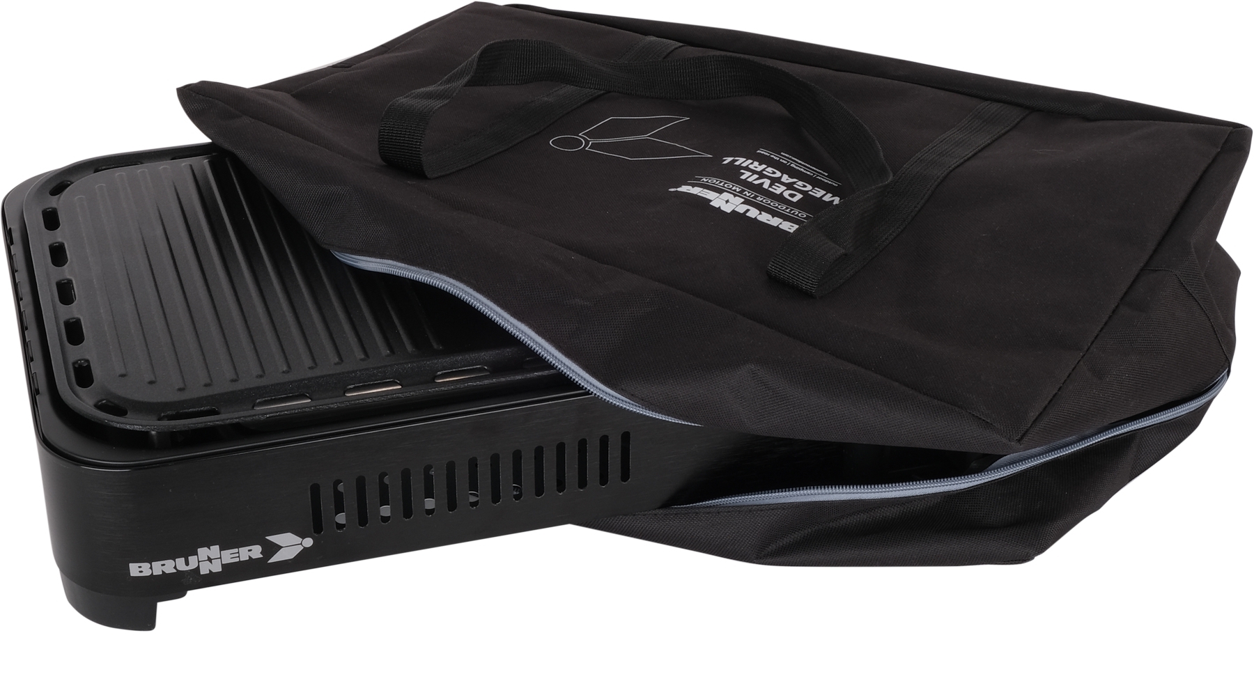 Brunner Devil Megagrill Tischgrill / Campinggrill 46 x 34,5 x 10 cm / 2200 W