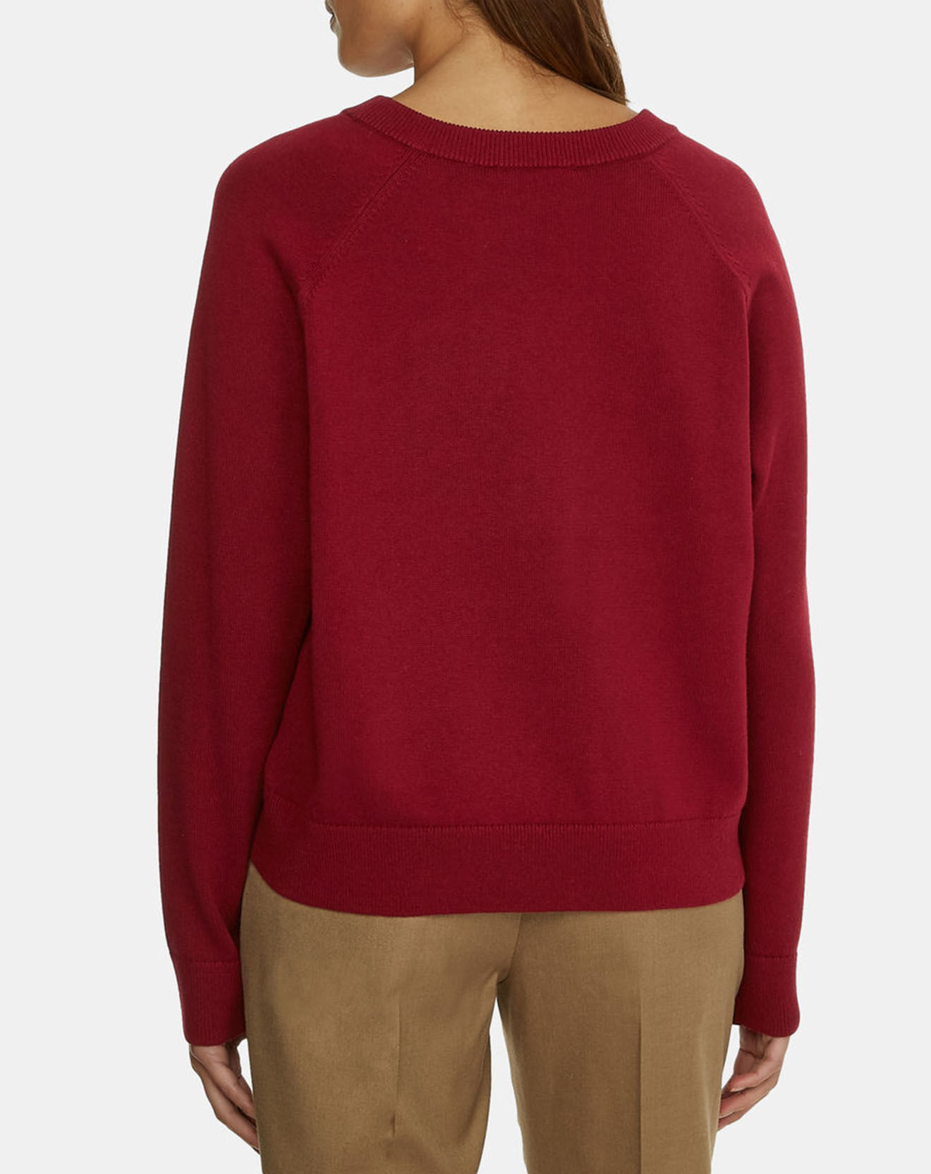 Tommy Hilfiger Pull Heritage Varsity rouge foncé
