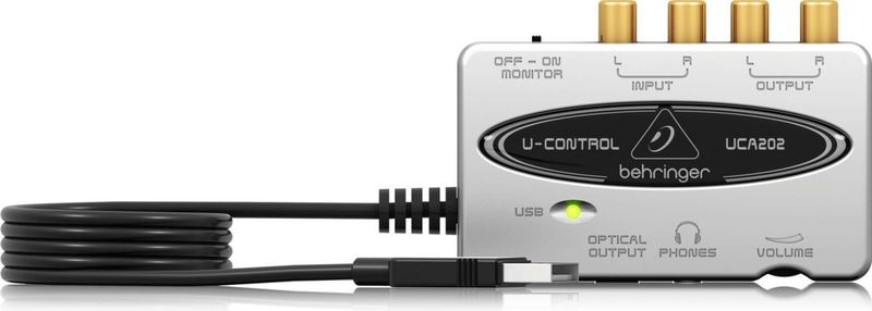 Behringer - UCA202 - USB-Interface - Zwart - 24-bit/48 kHz