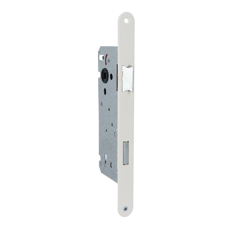 Yale insteekslot Wit A1353 Doorn 50mm, afgerond