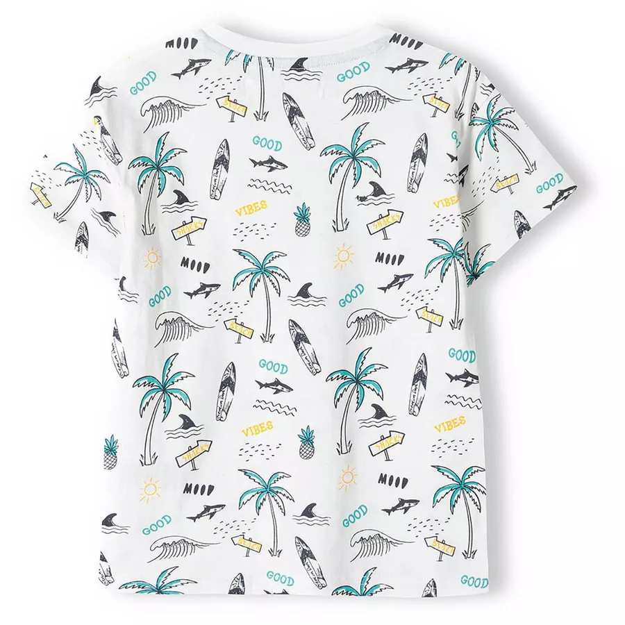 MINOTI 3er-Pack T-Shirts WeißAquamarinOrange