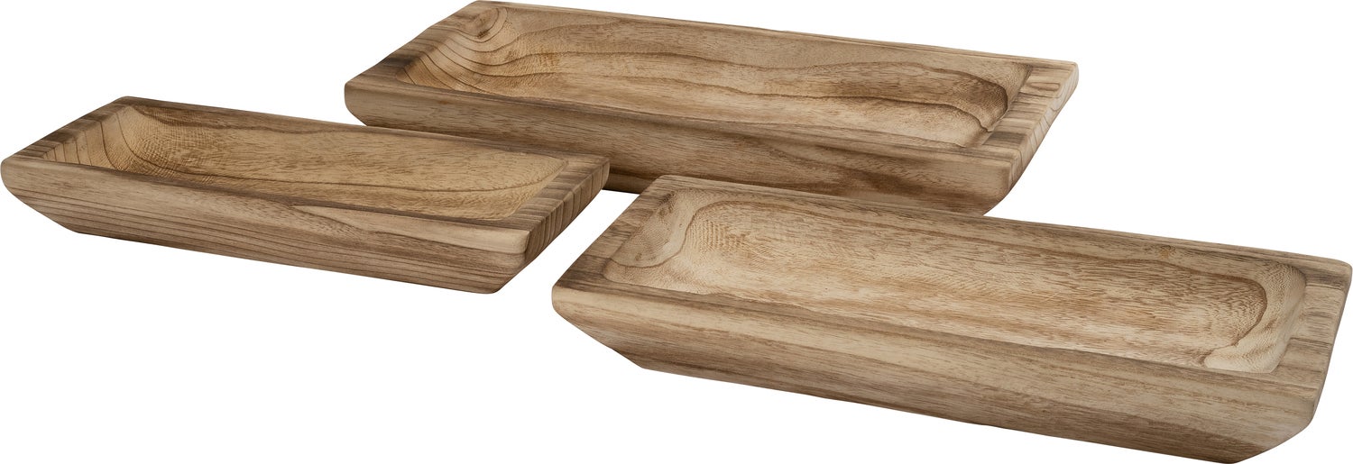 Intratuin decoratieschaal Jiri bruin 49,5 x 22,5 x 7 cm