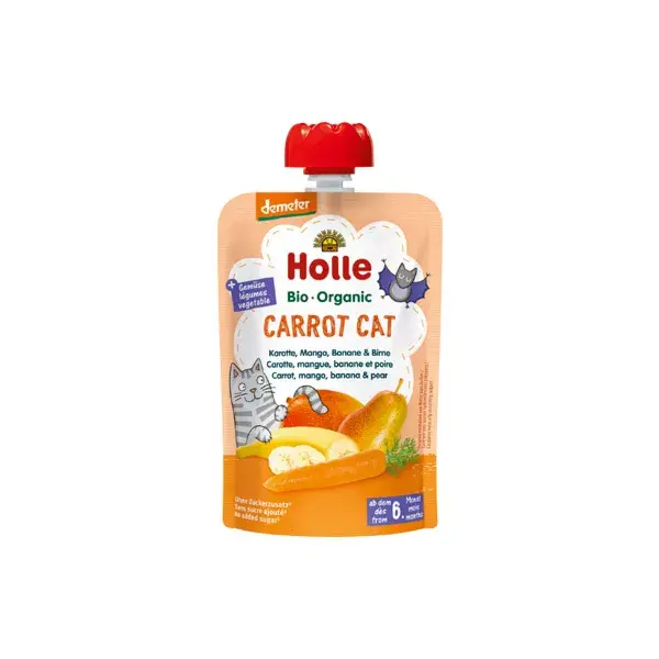 Holle Cenoura Orgânica Manga Banana Pera Abóbora +6m 100g