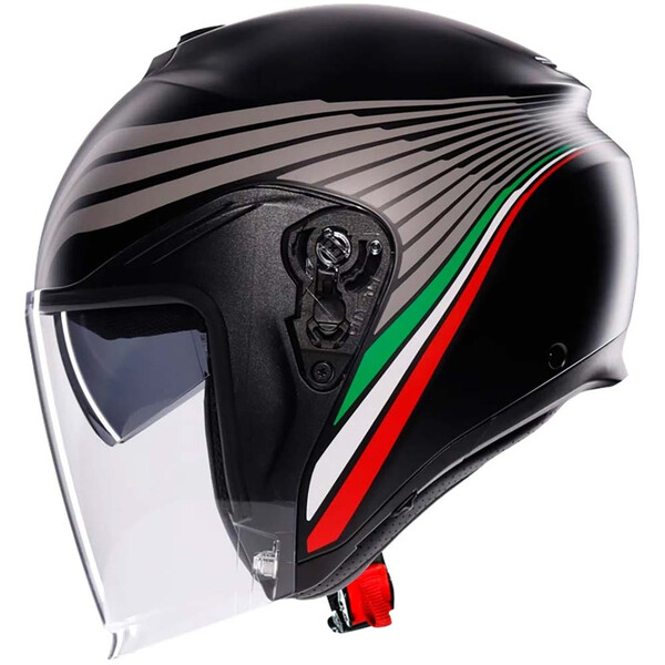 AGV - Casque Irides Bologna Noir / Gris / Rouge / Vert / Mat
