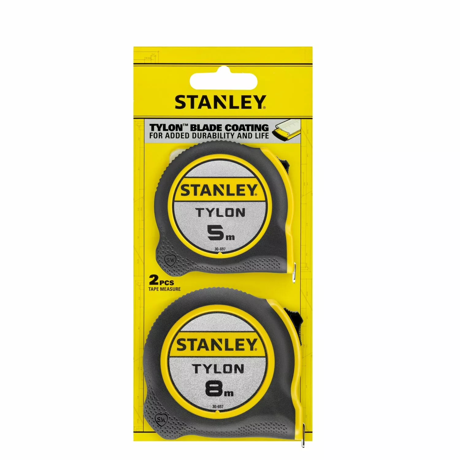 Stanley STHT0-74260 Tylon rolmaatset - 5m / 8m