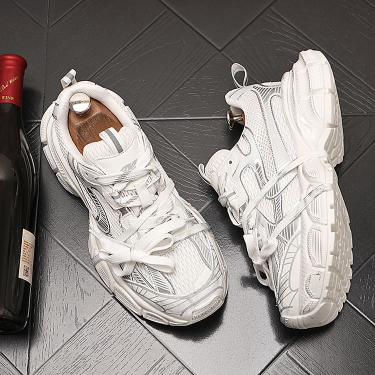 Mr Ozera - Platform Panel Mesh Sneakers