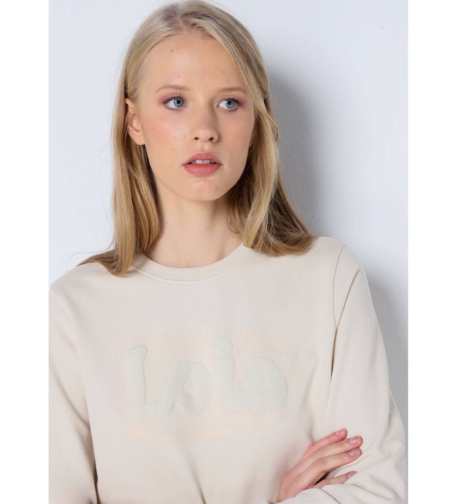 Moletom Lois com estampa Puff off-white