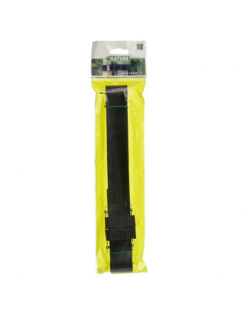 Nature Rubber\/Canvas Boomband - Klim-En Geleide Artikel - 0.4x3.8x60 cm Zwart 2 stuks