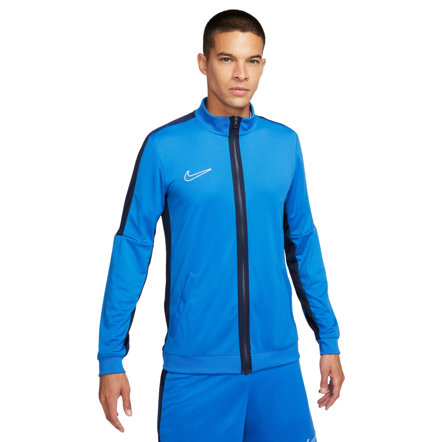 Nike Dri-FIT Academy 23 Trainingsjack Full-Zip Blauw Donkerblauw Wit