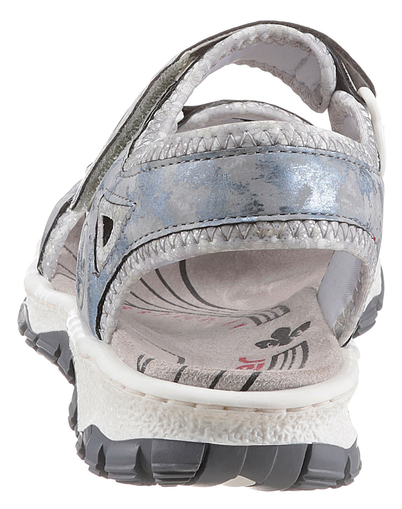 Rieker Riemchensandale  , Sommerschuh, Sandalette, Keilabsatz, in Used-Optik