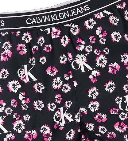Calvin Klein Shorts - Schwarz m. Blumen