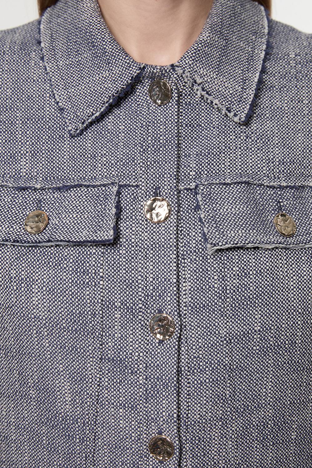 KarenMillen Petite robe mini ajustée en tweed de printemps