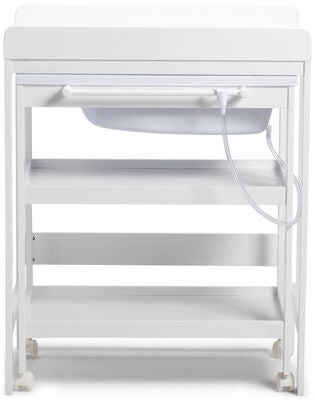 JLY Dream Stellebord med Uttrekkbar Badebalje, White