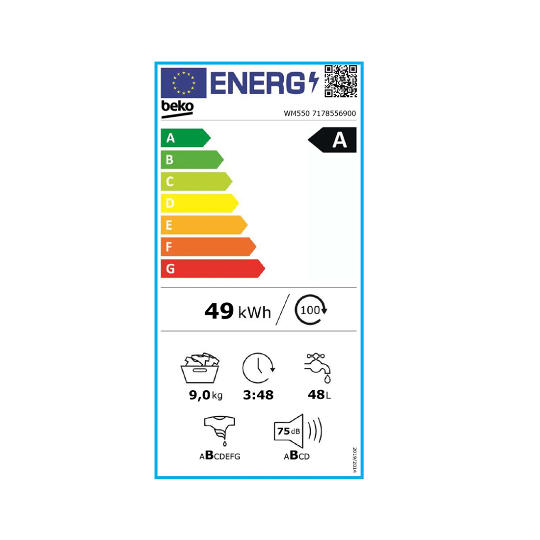 beko WM550 9kg & TR550 8kg Waschturm