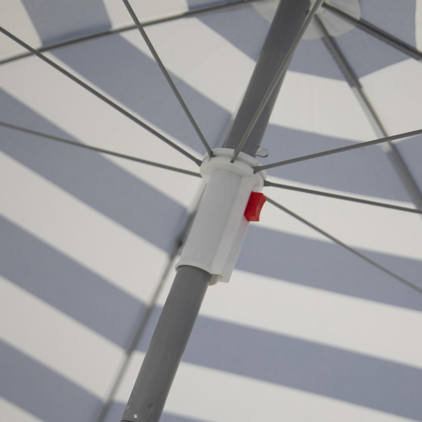 Bo-Camp Ø 165 cm gestreepte beach parasol met knikarm