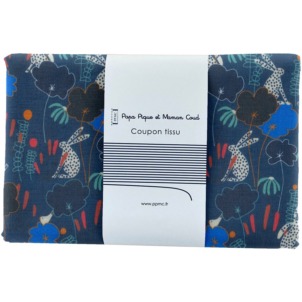 Coupon Tissu 1 M Lapin Dalmatien