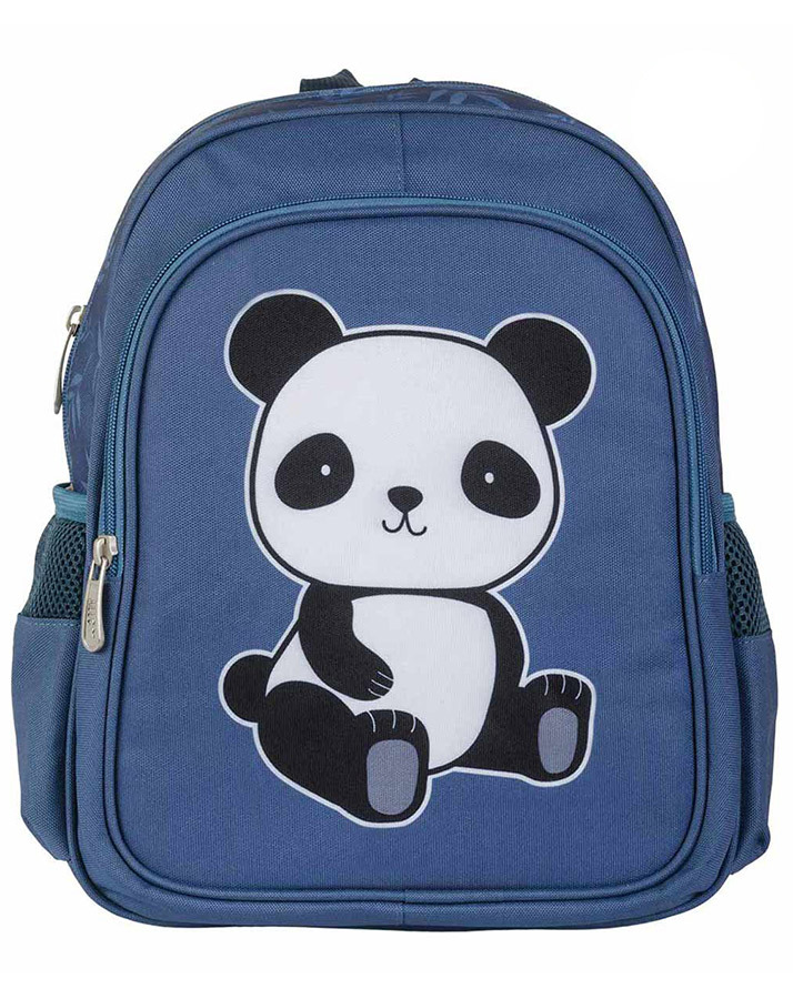 Kinderrucksack PANDA (27x32x19) isoliert in blau