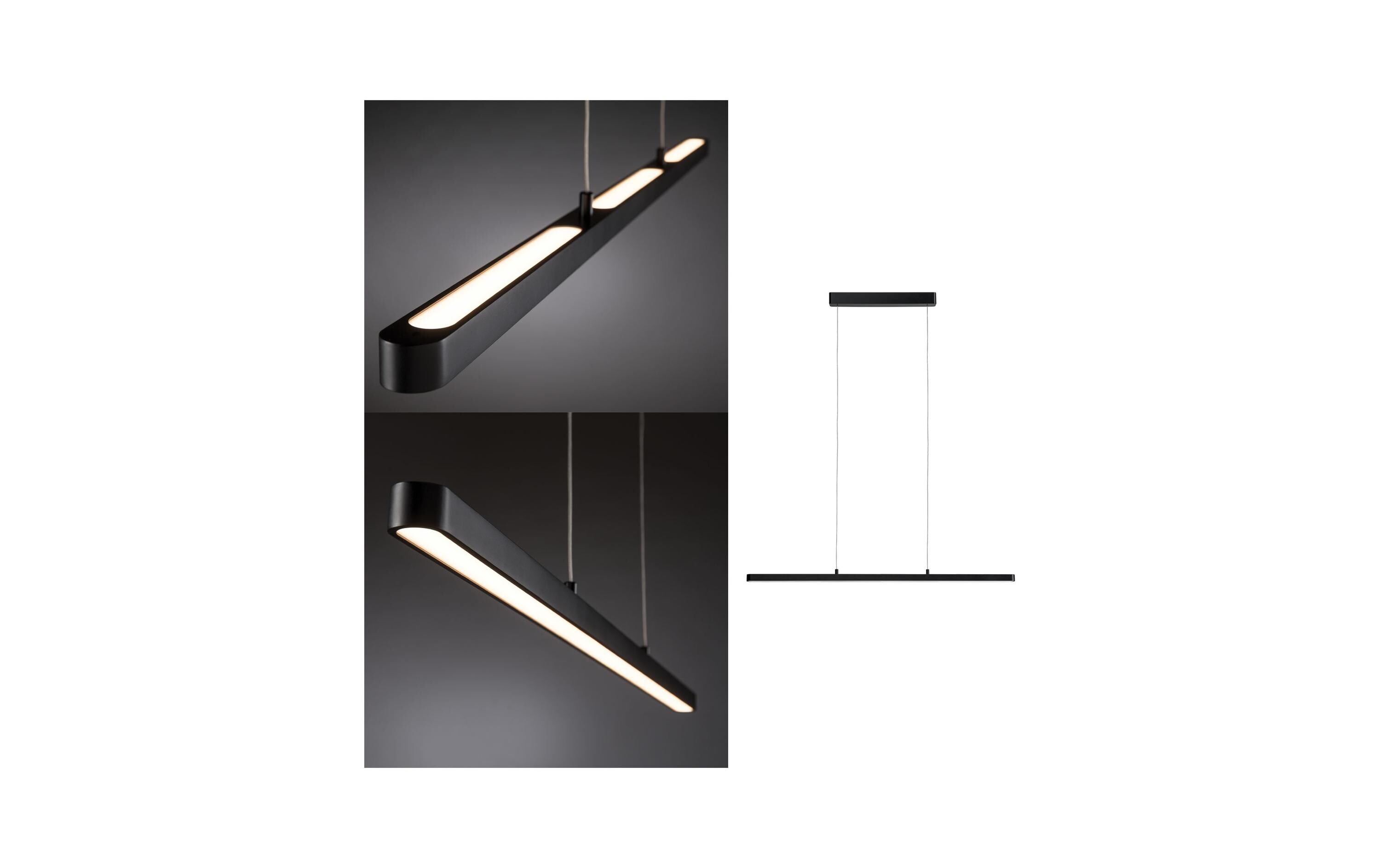 Pendelleuchte Lento, 42 W, 2700 K, Schwarz<br>LED Hängeleuchte