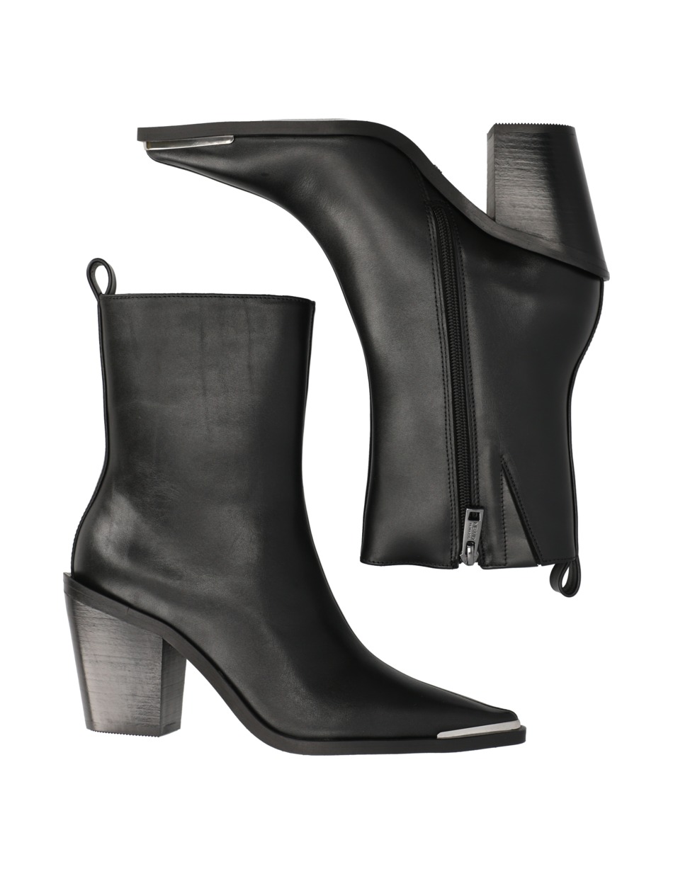 Glattleder Stiefelette