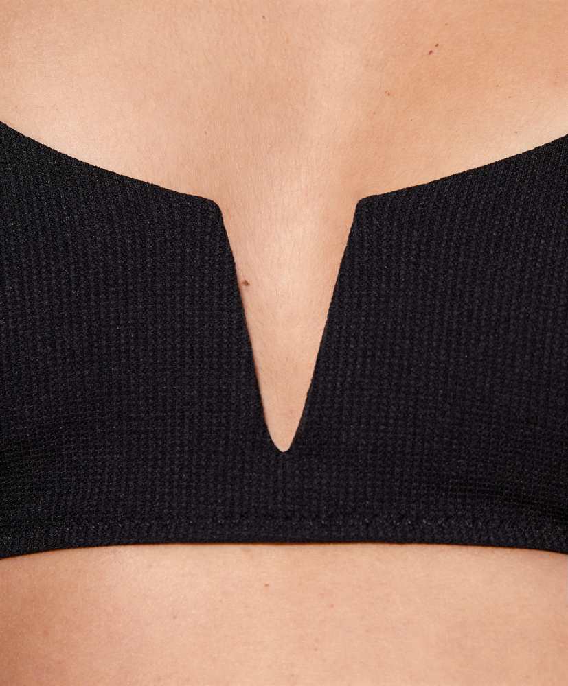 top de biquíni halter piqué