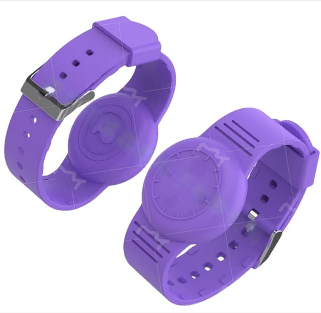 Silikone AirTag Armbånd Beskyttelsesetui Blå