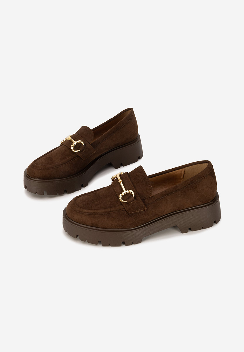 Mocassins à semelle épaisse bruns Belvina