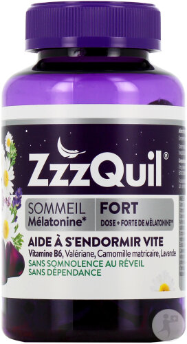 ZzzQuil Fort Sommeil Arôme Fruits Des Bois 60 Gommes