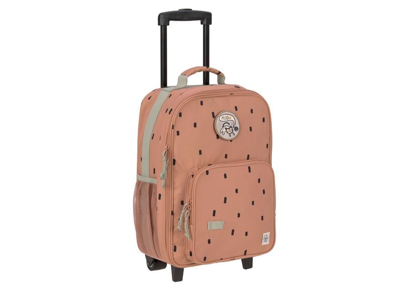 Lässig Reisetrolley Happy Prints Caramel Wasserabweisender Kinderkoffer