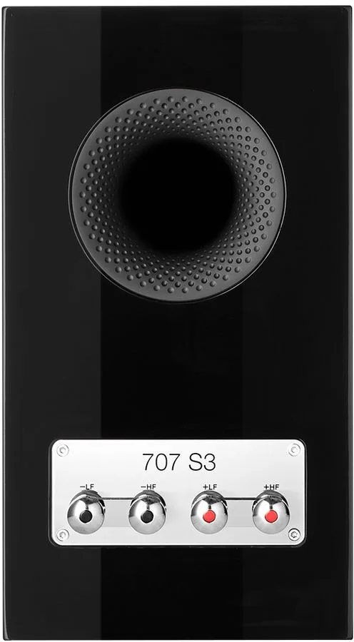B&W 707 S3 Noir laqué (la paire) Enceintes bibliothèque