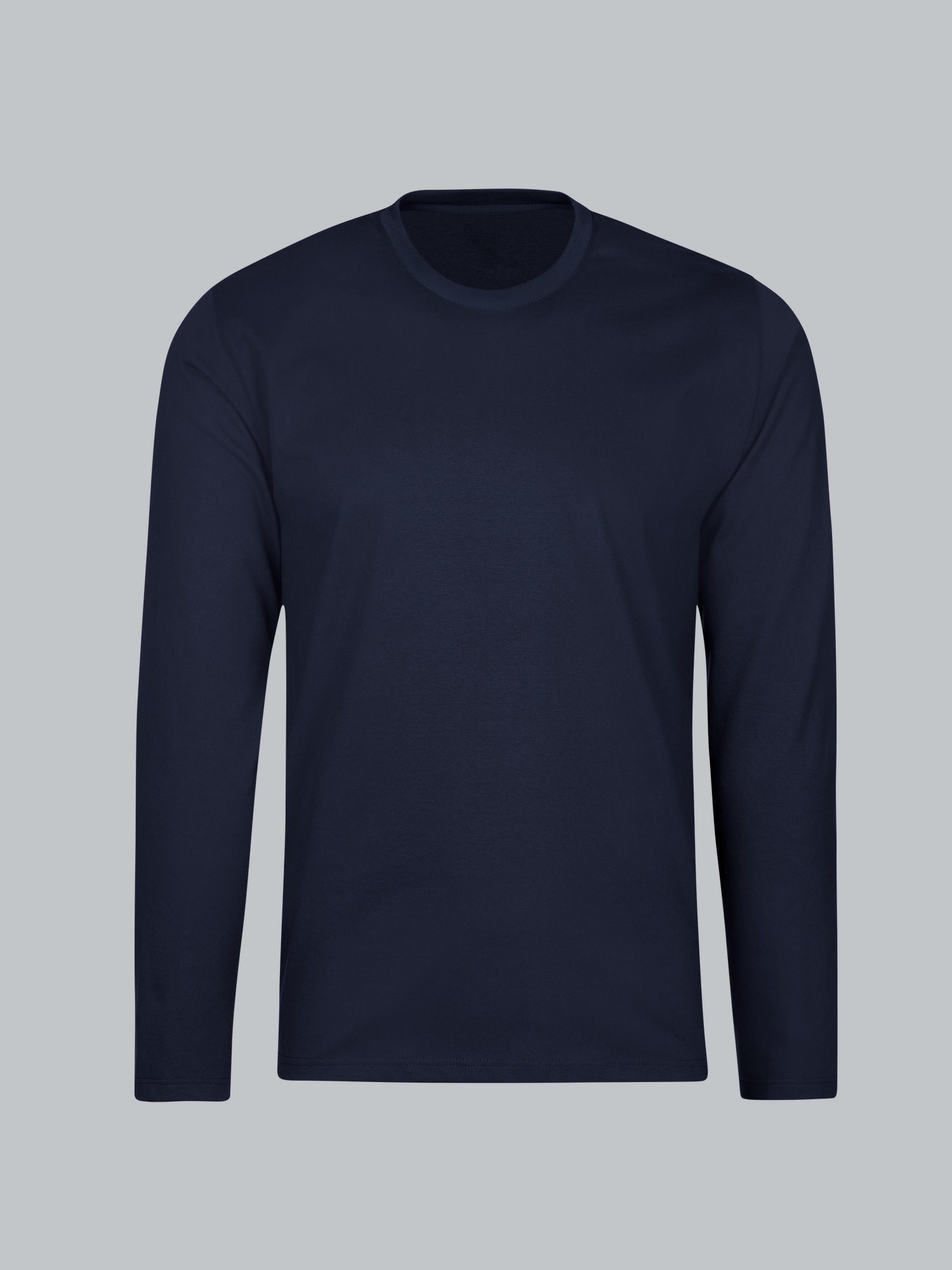Langarmshirt aus 100% Baumwolle Navy
