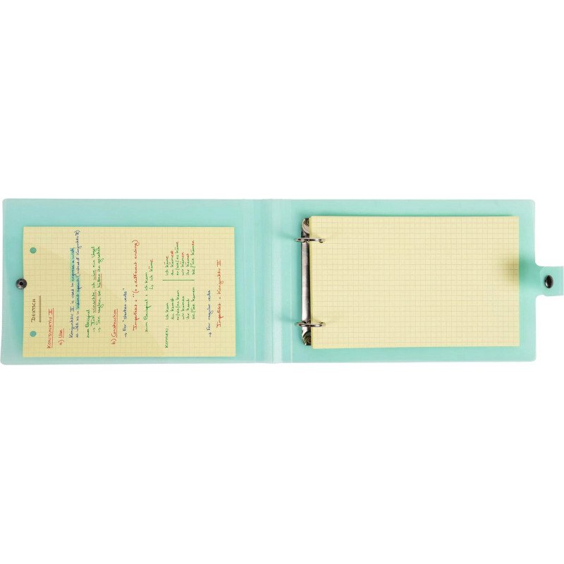 Classeur 2 anneaux plastifié Exacompta Chromaline pastel A5 et 125 x 200 mm - Dos 3 cm couleurs assorties pastel