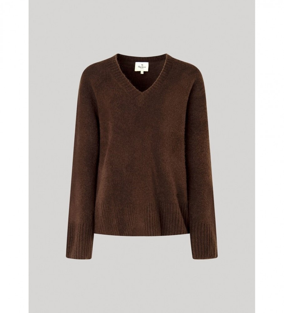 Pepe Jeans Camisola Denisse V castanho