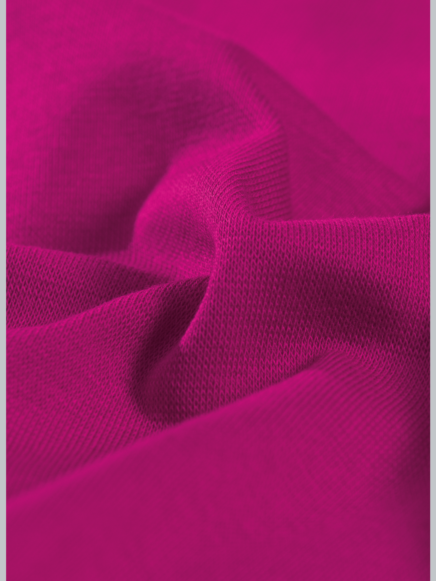 T-Shirt aus Baumwolle/Elastan Magenta
