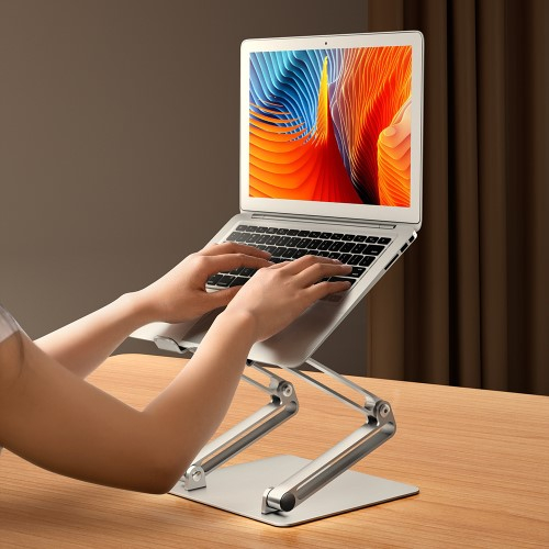 Passiv Kühlender MacBook / Laptop Alu Ständer Halterung Höhenverstellbar (11