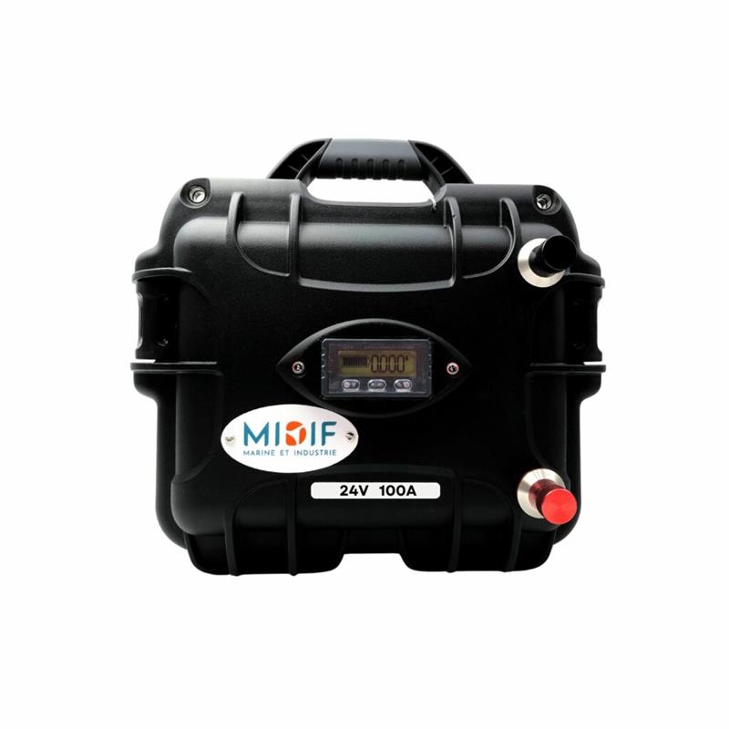 Batterie Lithium Haswing Lifepo4 24V 100Amp Avec Chargeur