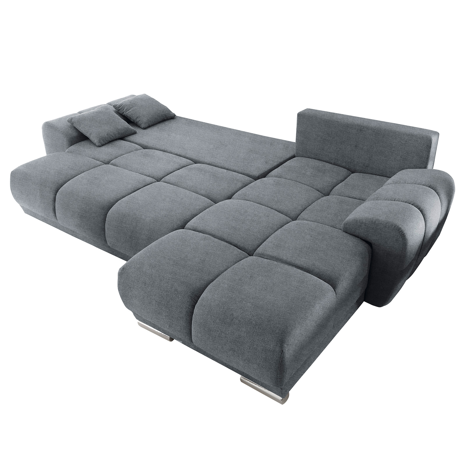 Ecksofa - anthrazit - mit Liegefunktion