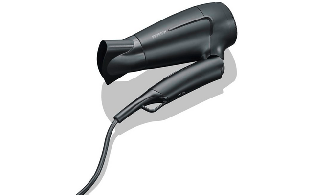 Severin HT 0159 Reisehaartrockner mit faltbarem Griff 1600 W schwarz