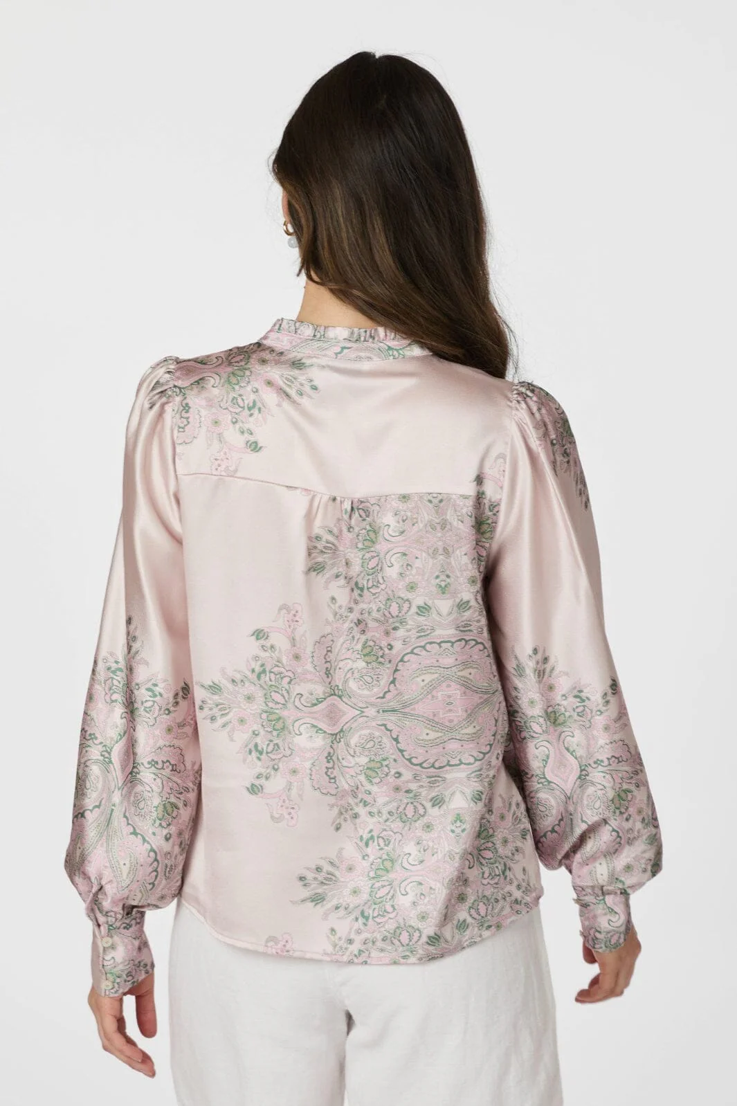 Neo Noir Massima Paisley Border Blouse 160960