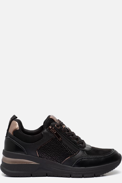 Tamaris Sneakers zwart Textiel