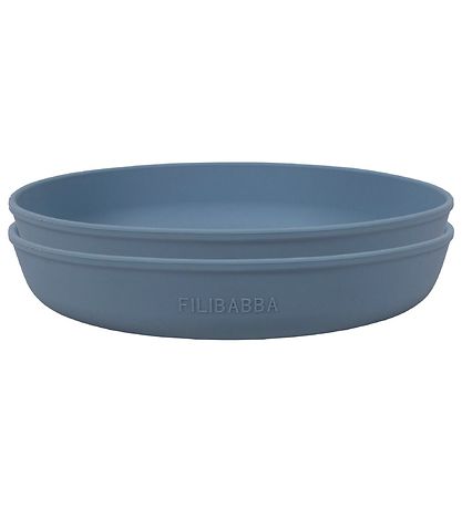 Filibabba Tallerken - Silikone - 2-pak - Powder Blue